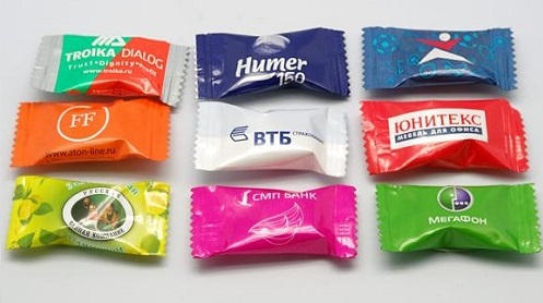 Шоколад, конфеты леденцы с логотипом