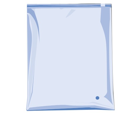 Пакет ПВД прозрачный, зип-замок с бегунком с отверстием