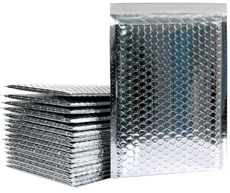 Пузырьковые пакеты для защитной упаковки фольгированные метализированные