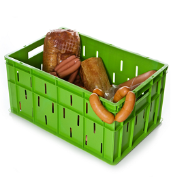 Пластиковые ящики для колбасы