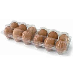 Прозрачная палстиковая упаковка для яиц