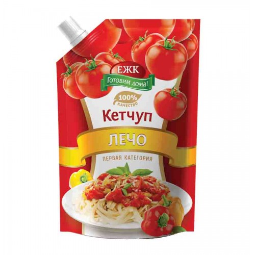 Упаковка Дой Пак штуцером для кетчупа