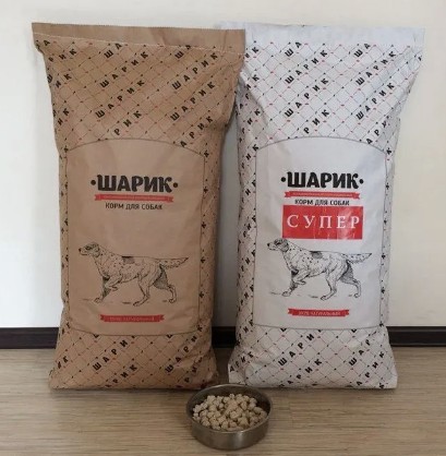 Упаковка пакеты для кормов Бумажные мешки из крафт бумаги для сухого корма или наполнителя